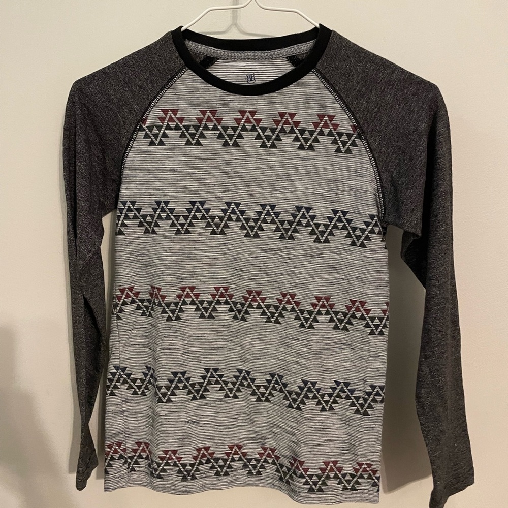 Grey Raglan shirt